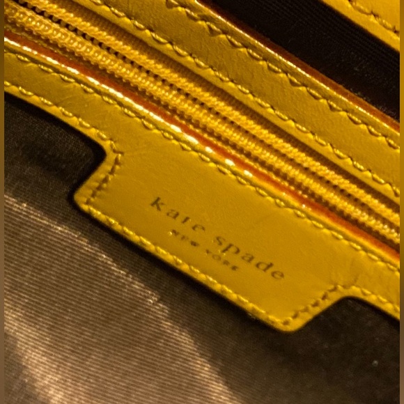 Kate Spade Yellow Leather Shoulder Bag - Picture 3 of 10